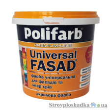 Фарба в/е Поліфарб Фасадна Універсал 33435 Україна 14кг(р)