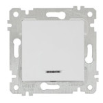 Механізм вимикач 1 клав з інд. 10А Mutlusan білий 47-00-60 87217