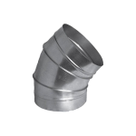 Відвід гофра оцинкований д150  45град Україна