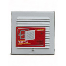 Вентиляційна решітка з сіткою і жалюзі 180х180мм 27213