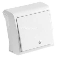 Вимикач накладний одинарний прохідний Viko Vera