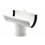 Лійка ринви 130мм біла Rainway Україна