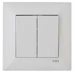 Вимикач врізний подвійний Viko Мерідіан
