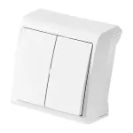 Вимикач накладний подвійний Viko Vera 87125