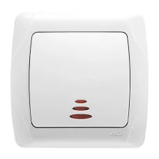 Вимикач врізний одинарний Viko Кармен