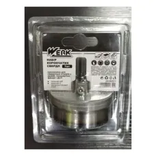 Набір корончатих свердл по дереву/гк. Werk 7шт 25-63мм 2 33865