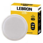 Світильник лед накладний круг Леброн 12W 4100К 15-35-23 85138