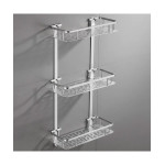 Поличка  в ванну хром 1-ярусна пряма 3-к. ПП-35132 10596 Україна