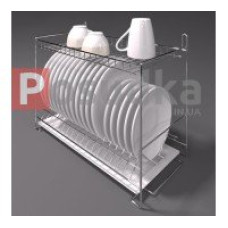 Сушка для посуду хром 2-х ярусна 40см 24222 159974 Україна