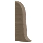 Заглушка до плінтуса з коробом ліва дуб темний