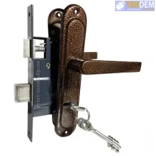 Замок врізний Тандем 3В-9Н (сірий,коричн) 44010