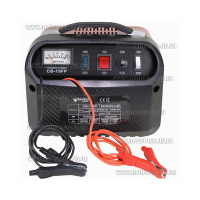 Зарядний пристрій Forte CB-15FP 220V, 12/24В, 7/3,5A, 25-135Ач. 67758