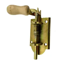 Засов гаражний пружина дерев ручка великий