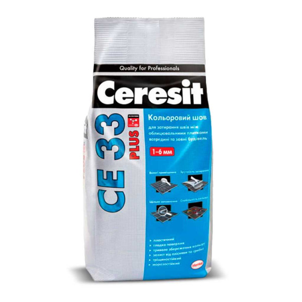 Затирка суха Ceresit 2кг чорний 19037