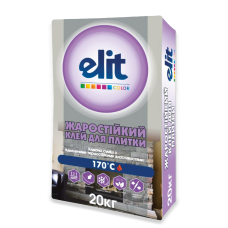 Клей д/плитки, тепл. підлоги жаростійкий  ЕЛІТ 20кг